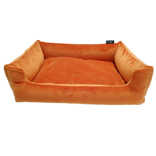 Dogidigi atviras gultas šunims - oranžinis