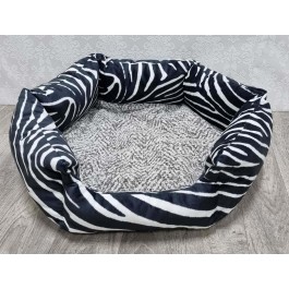 [LT] Guolis šunims - zebras - veliūro audinys - 55 x 50 cm