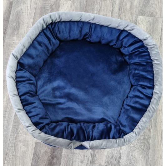[LT] Guolis šunims - mėlynas - veliūro audinys - 55 x 50 cm Dzūkijos baldų fabrikas 