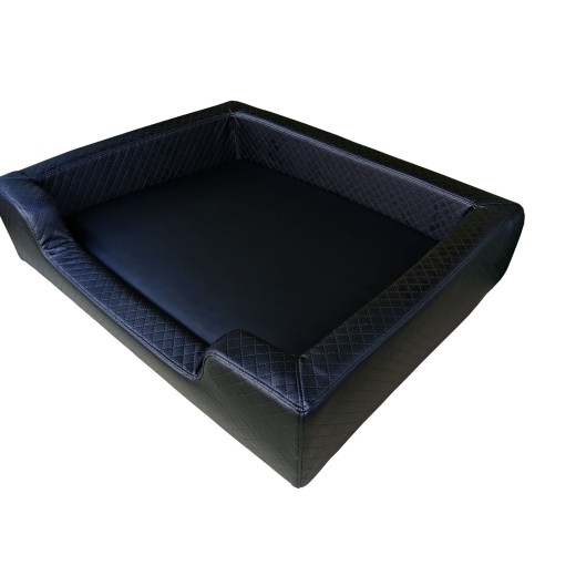 Filipek Eko oda, dygsniuotas gultas šunims - juodas, soft