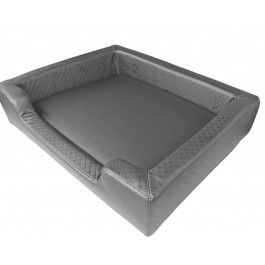 Filipek Eko oda, dygsniuotas gultas šunims - pilkas, soft