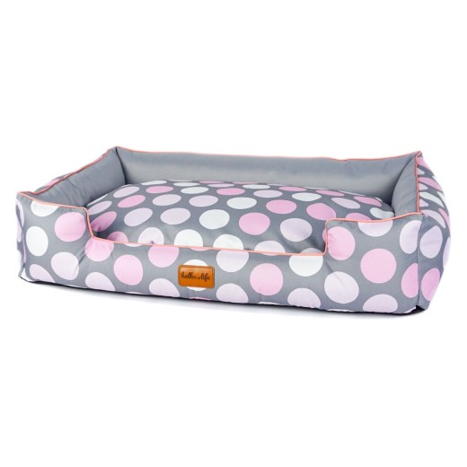 Halka Life Boo gultas šunims - rožiniai taškai
