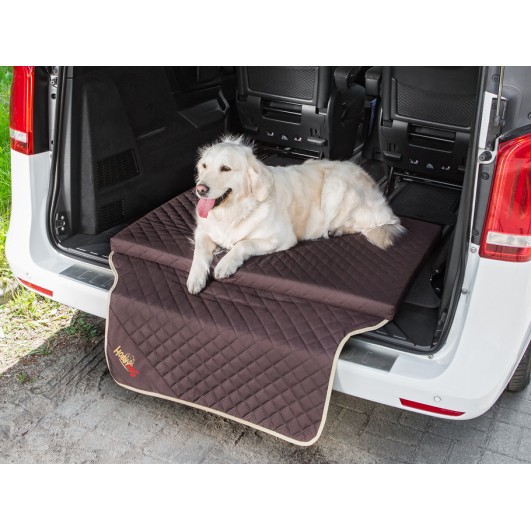Šuns gultas automobilio bagažinei "Light Trunk" (tamsiai rudas) Hobbydog gultai automobiliui 