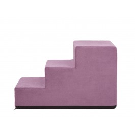 Laiptai šunims - Savoy - violetinė spalva [M dydis, 3 pakopos]