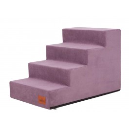 Laiptai šunims - Savoy - violetinė spalva [L dydis, 4 pakopos]