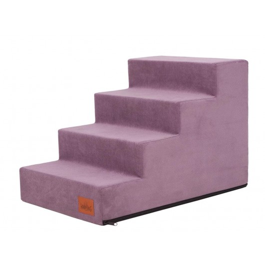 Laiptai šunims - Savoy - violetinė spalva [L dydis, 4 pakopos] L dydis - 4 pakopos 