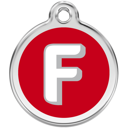 Red Dingo ID pakabukas, raidė "F" su graviravimu Pakabukai su raidėmis (A-Z) 