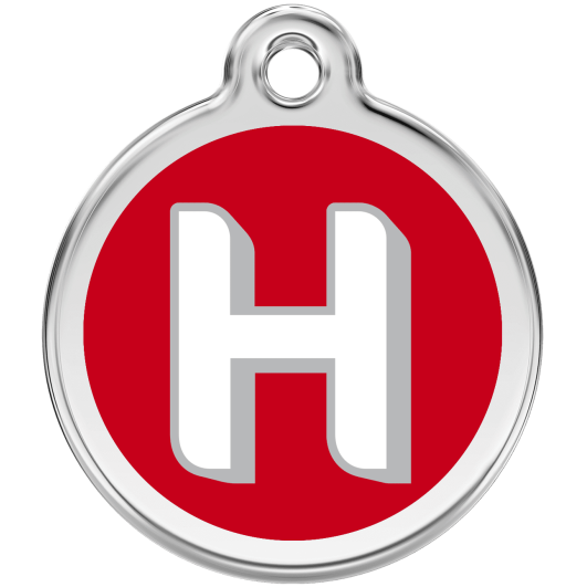 Red Dingo ID pakabukas, raidė "H" su graviravimu Pakabukai su raidėmis (A-Z) 
