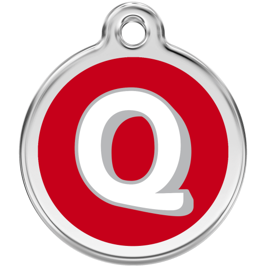 Red Dingo ID pakabukas, raidė "Q" su graviravimu Pakabukai su raidėmis (A-Z) 