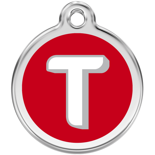 Red Dingo ID pakabukas, raidė "T" su graviravimu
