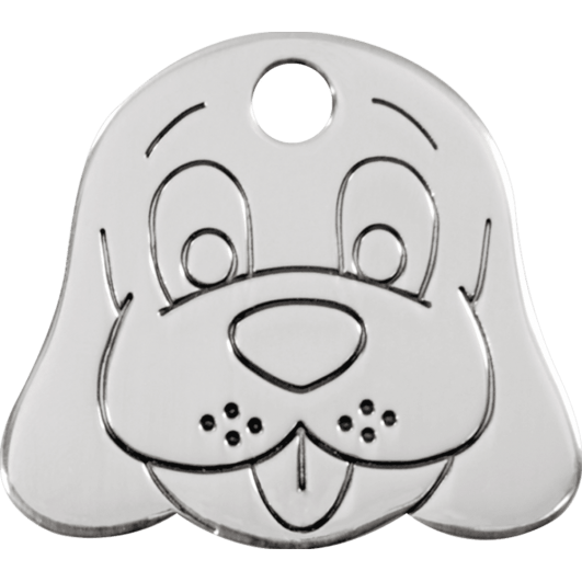 Red Dingo ID pakabukas "Dog Face" su graviravimu Nerūdijančio plieno pakabukai 