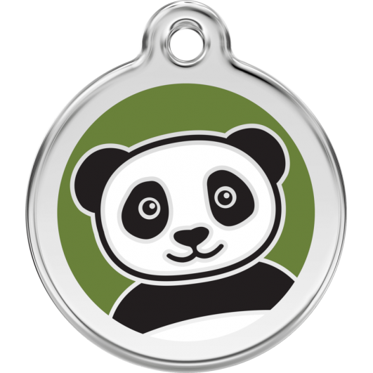 Red Dingo ID pakabukas "Panda" su graviravimu Nerūdijančio plieno pakabukai su emaliu 
