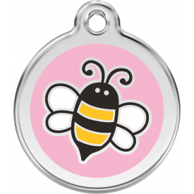 Red Dingo ID pakabukas "Bumble Bee" Pink su graviravimu