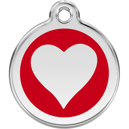 Red Dingo ID pakabukas "Heart" su graviravimu Nerūdijančio plieno pakabukai su emaliu 