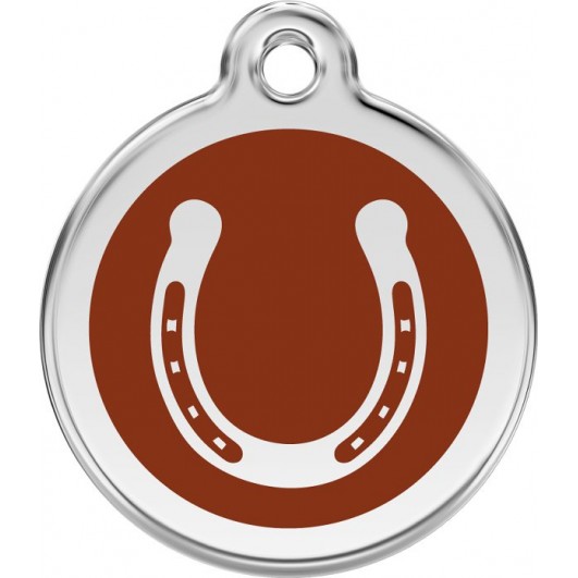 Red Dingo ID pakabukas "Horseshoe" su graviravimu Nerūdijančio plieno pakabukai su emaliu 