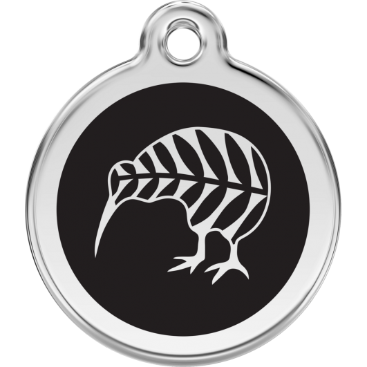 Red Dingo ID pakabukas "Kiwi" su graviravimu Nerūdijančio plieno pakabukai su emaliu 