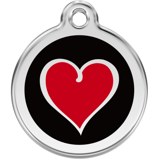 Red Dingo ID pakabukas "New Heart" su graviravimu Nerūdijančio plieno pakabukai su emaliu 