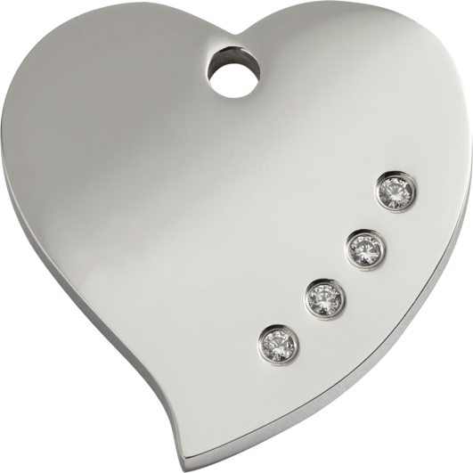 Red Dingo ID pakabukas "Diamante Heart" su Swarovski Nerūdijančio plieno pakabukai su Swarovski 