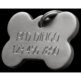 Red Dingo ID pakabukas "Bone" su graviravimu - iš titano (lengvas)